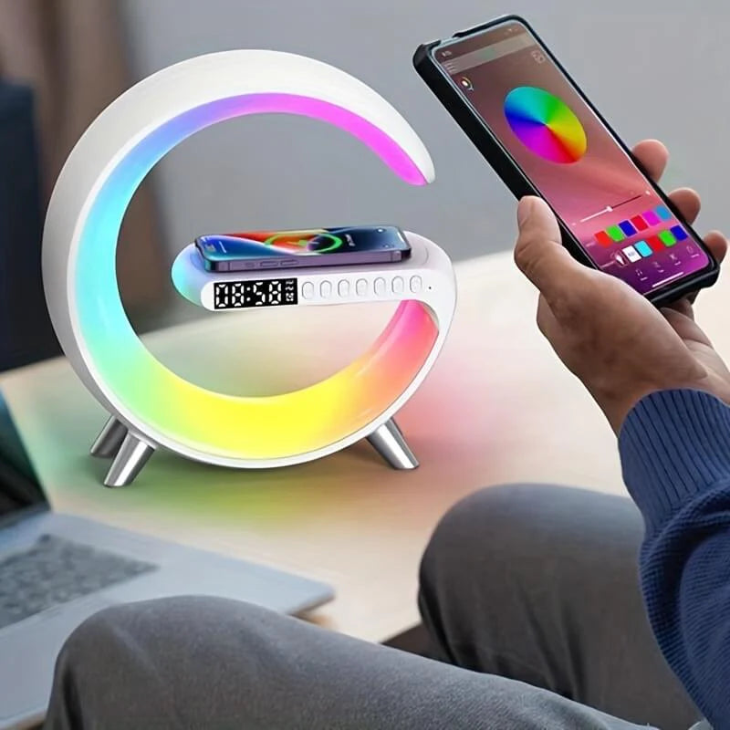 G Wireless Charger Stand Wecker Bluetooth Lautsprecher